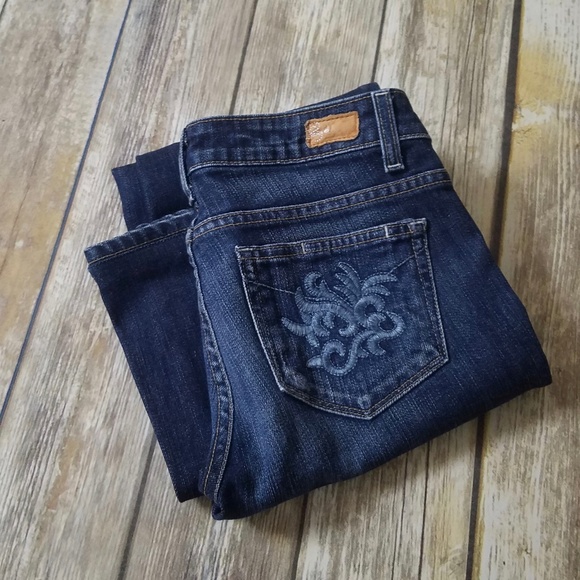 PAIGE Robertson Jeans Size 27-- HEMMED 32 inseam - Picture 2 of 6